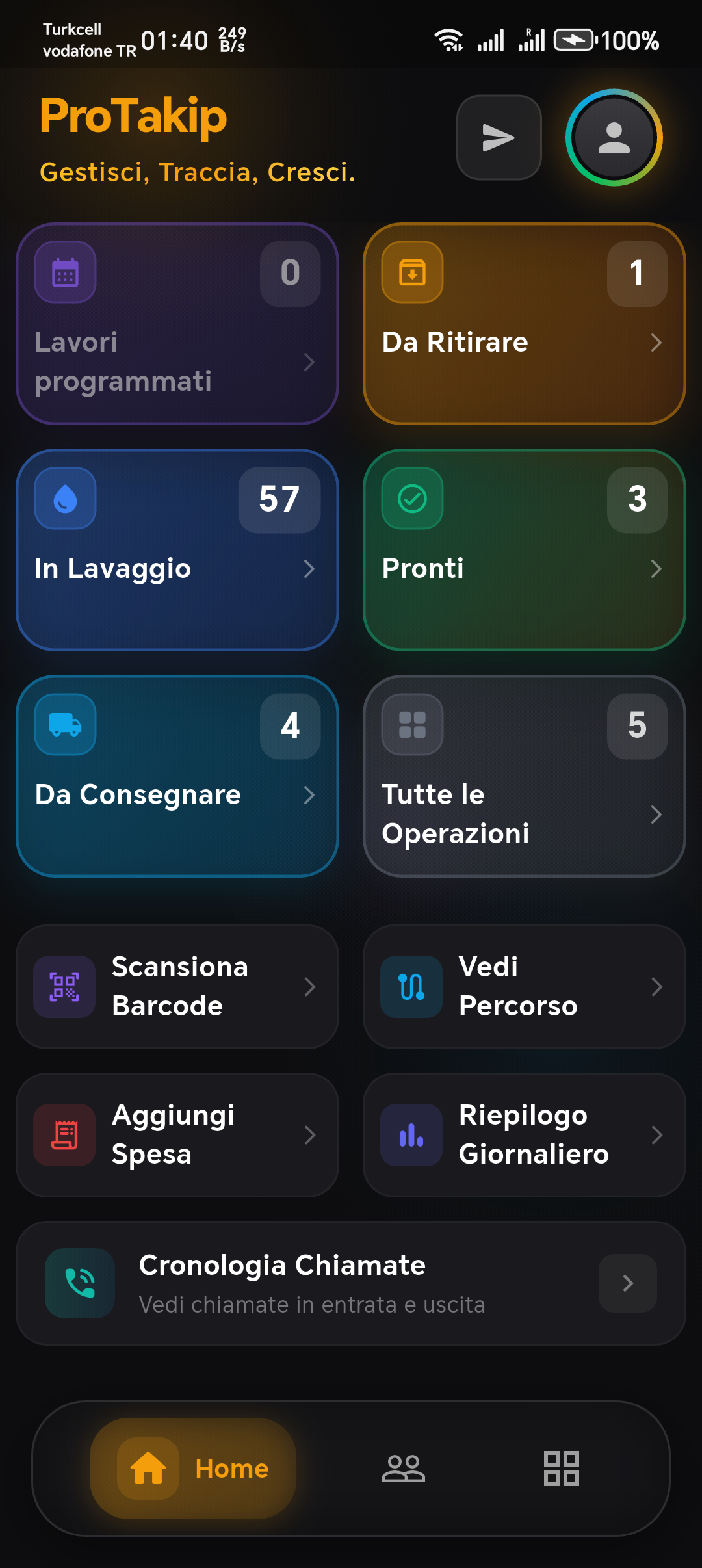 ProTakip — App di gestione mobile per le imprese di servizi App ProTakip — gestione ordini, clienti e consegne